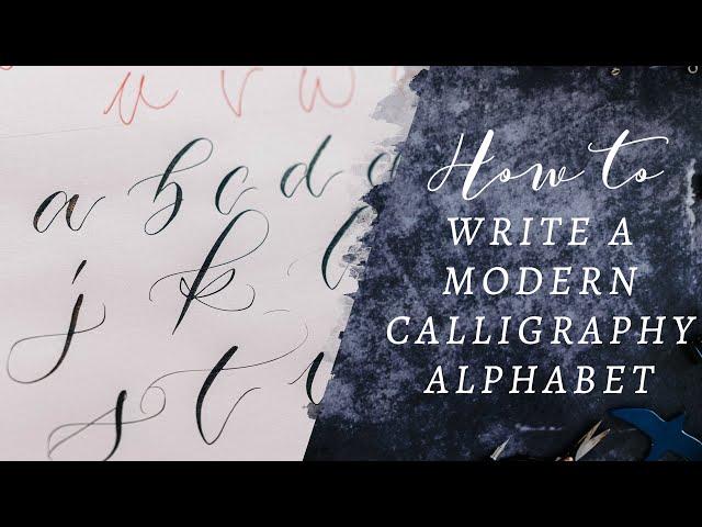 Write the modern calligraphy alphabet