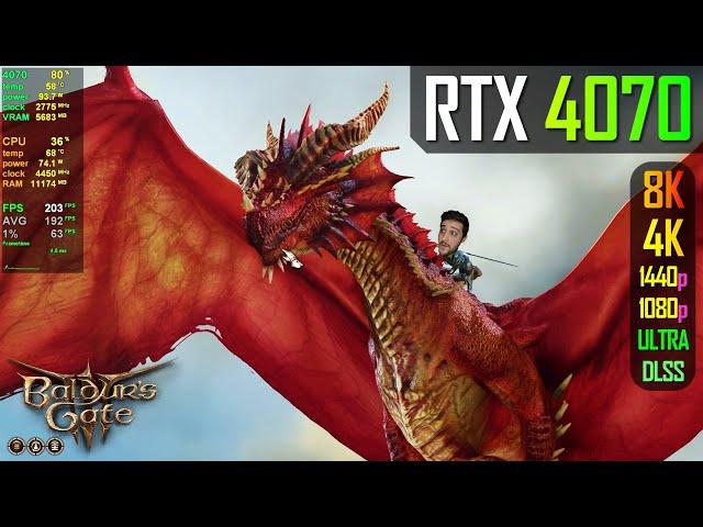 RTX 4070 12GB - Baldur's Gate 3