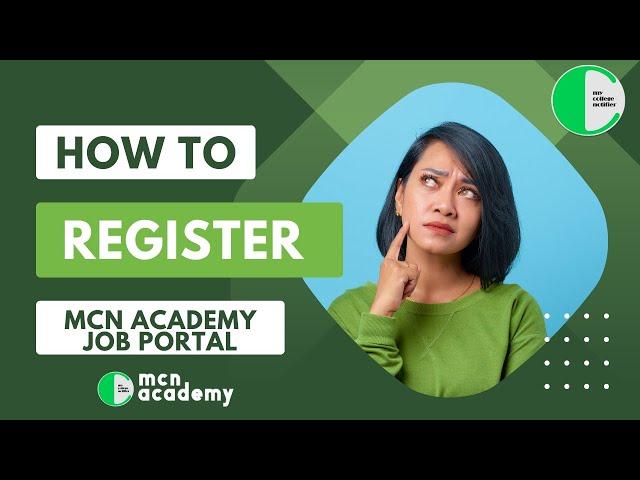 How to register for new features of MCN Academy | #mycollegenotifier