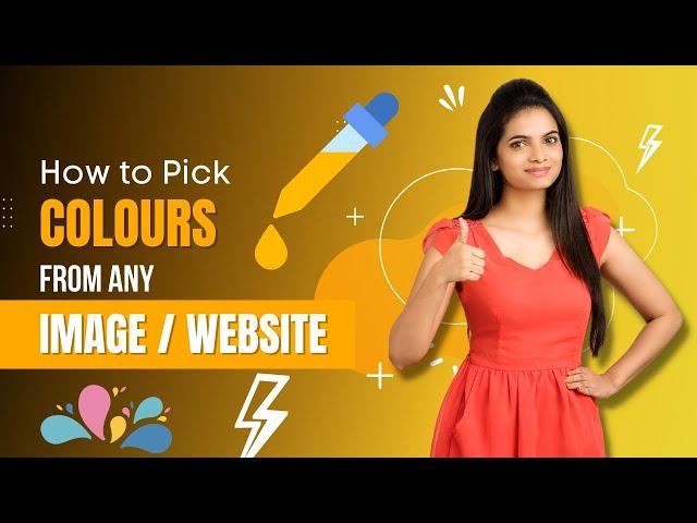 How To Pick Colors From Website / Image | Color Picker From An Image | Digital 2 Design