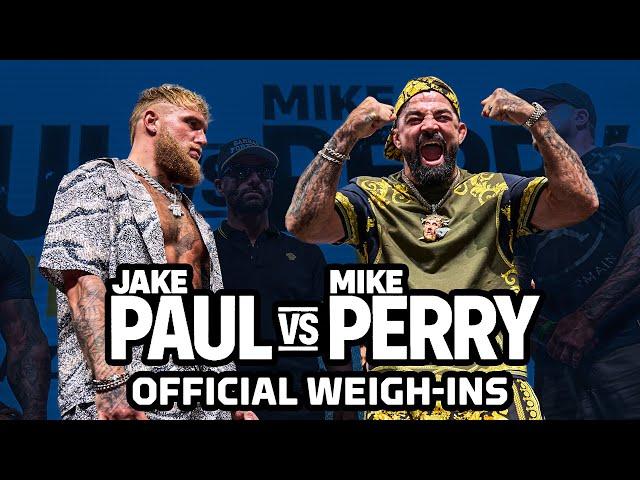 Jake Paul vs. Mike Perry LIVE Official Weigh-Ins | MMA Fighting
