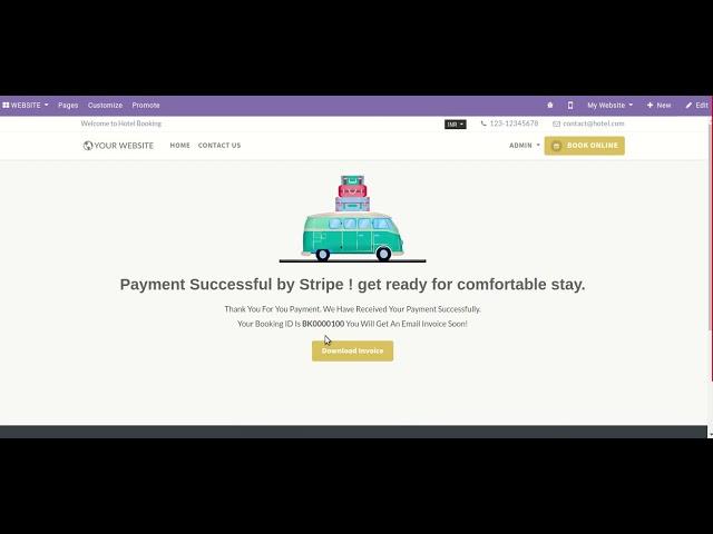 Hotel Booking and Reservation System Odoo
