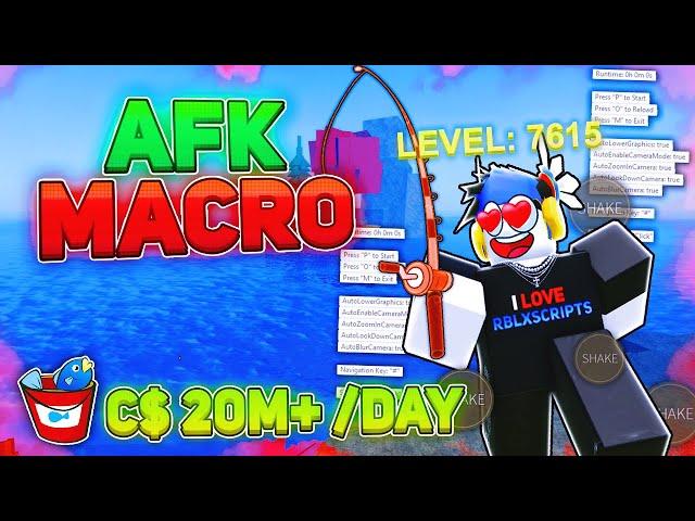 How I got the FASTEST Auto AFK MACRO in Roblox FISCH for FREE