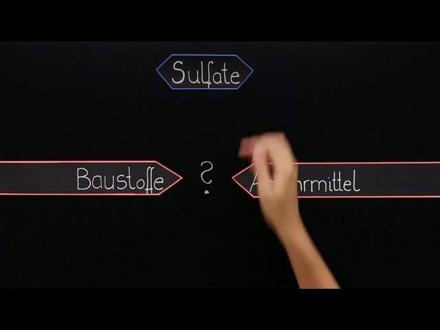 SULFATE | SALZE DER SCHWEFELSÄURE | Chemie