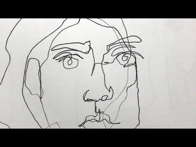 Blind Contour Line Drawing Lesson