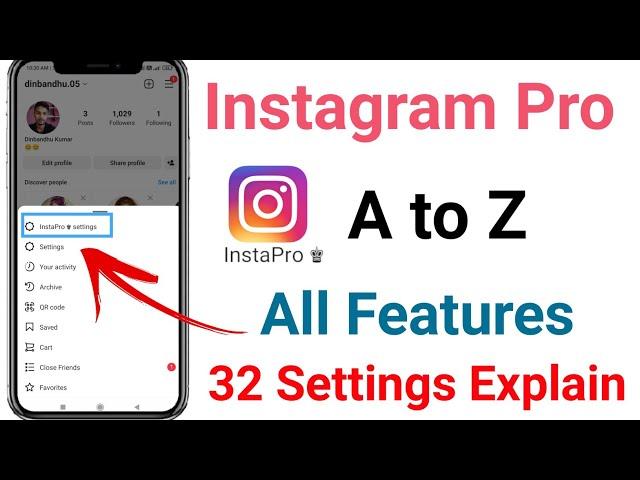 Instagram Pro A To Z All Features Settings Explain in Hindi | Instagram Pro All Settings