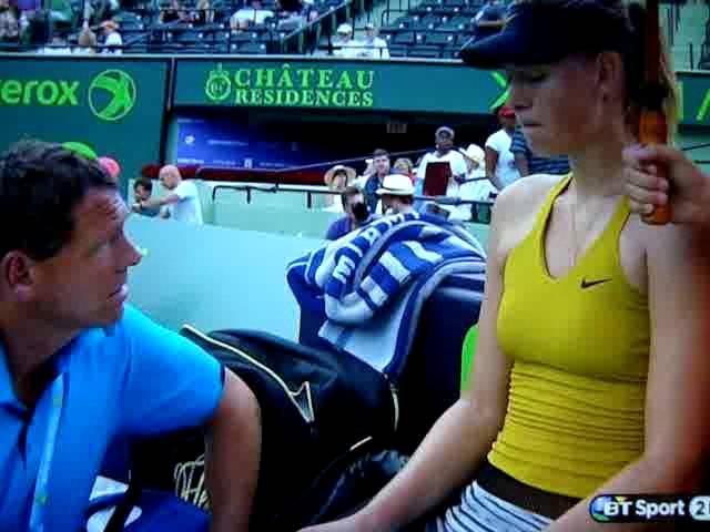 Maria Sharapova On Court Coaching