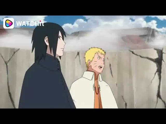 boruto kaget melihat kekuatan ayah nya yang sebenarnya