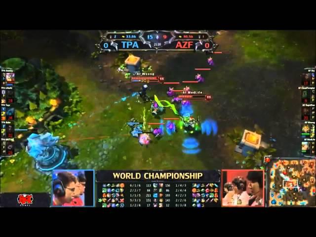 Azubu Frost RapidStar Karthus Requiem Quadra Kill After Death [HD] League of Legends S2 World Finals