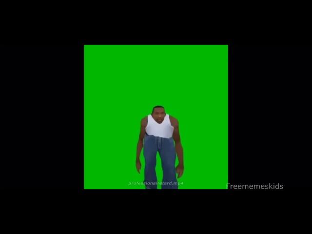 CJ running green screen