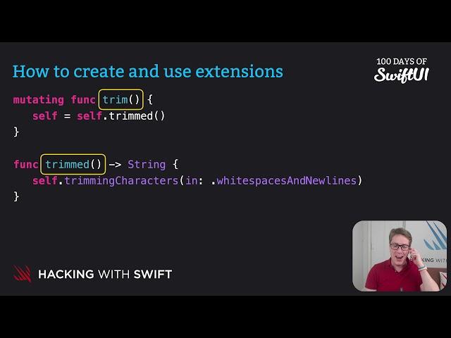 How to create and use extensions – Swift for Complete Beginners