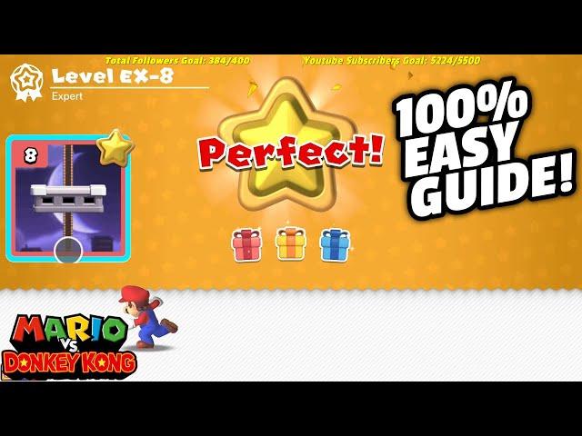 Mario Vs Donkey Kong Switch | Level EX-8 Expert Easy Guide