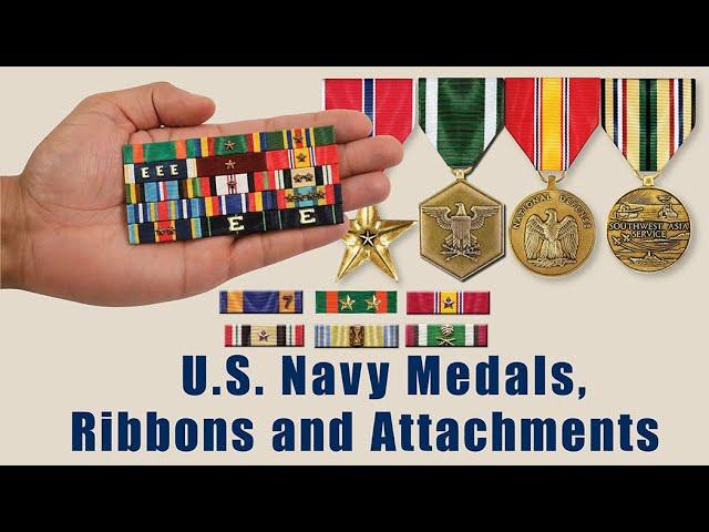 U.S. Navy Decorations, Unit Awards, Medals, Ribbon Awards, Marksmanship, Attachments & Devices Today