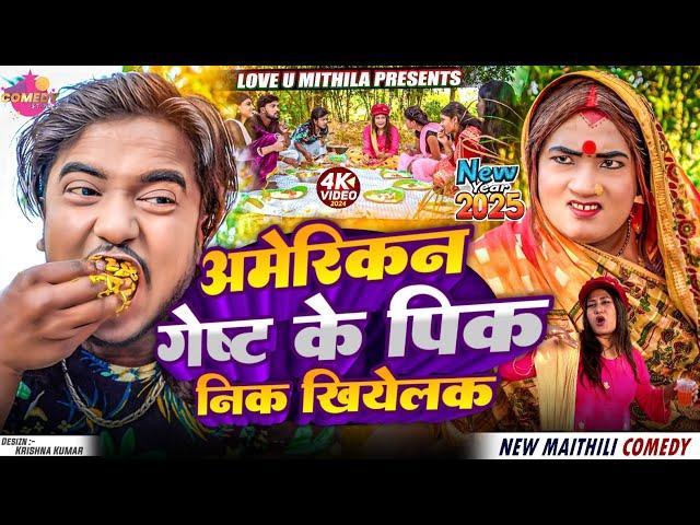 अमेरिकन गेष्ट के पिकनिक खियेलक // NEW YEAR SPECIAL // Maithili Comedy 2025 //