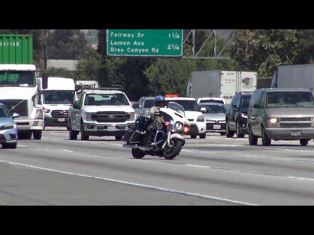 CHP Motor Unit Conducting a Traffic Break