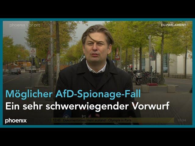 Maximilian Krah zu einem möglichen Spionagefall innerhalb der AfD am 24.04.24