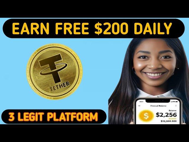 No Investment : how I earned $200 for free/ free usdt without investment/make money online