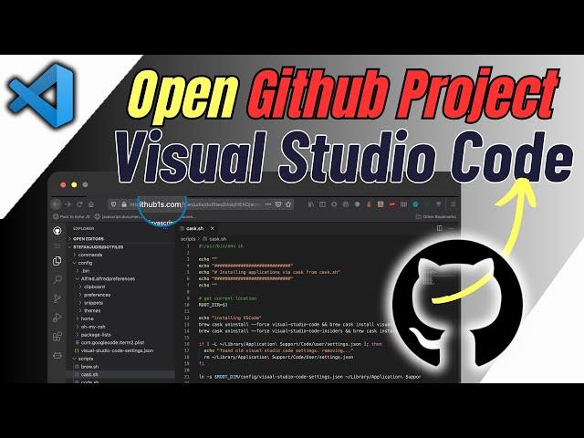 How To Open Github Project In Visual Studio Code (2024) | Download Project   & Run In Vscode