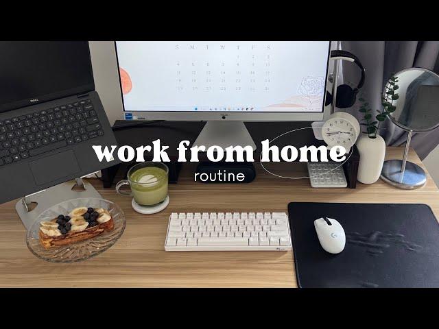 Work From Home Routine | early morning shift 7am - 4pm