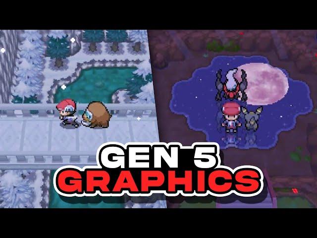 THIS IS AMAZING! POKEMON PLATINUM but GEN 5 GRAPHICS! - Best Pokémon Rom Hacks 2023