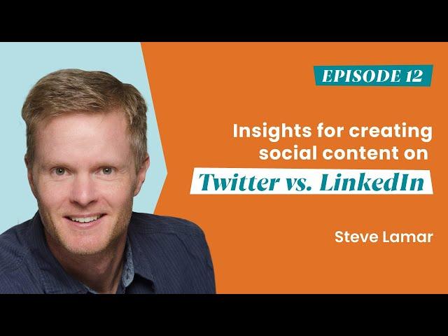 Insights for creating social content on Twitter vs. LinkedIn