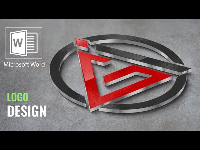 Microsoft Word Logo Design Tutorial [ How to create a logo in ms word ]