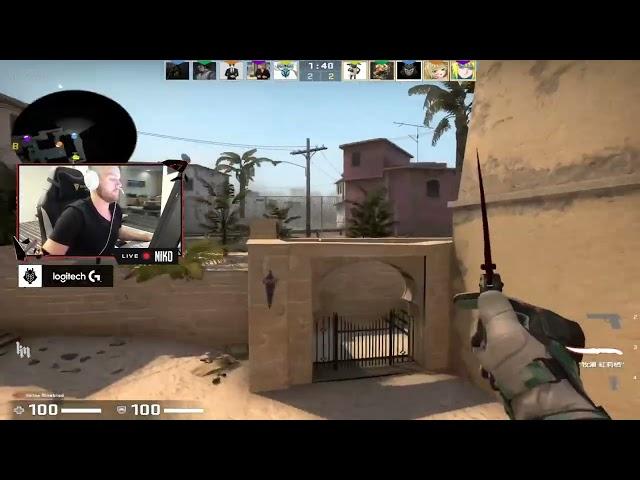 NiKo mirage stream w/m0NESY @ FACEIT RANKED 2022.11.21