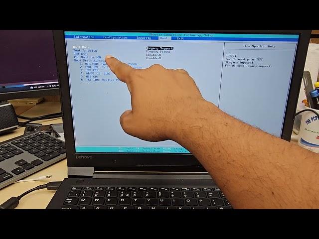 How To Get Into BIOS And Enable USB Boot On Lenovo V110-15IKB