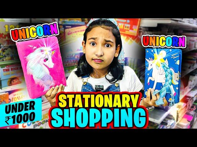 Unicorn Stationery Shopping on a ₹1000 Budget – So Many Cute Finds!  #LearnWithPari