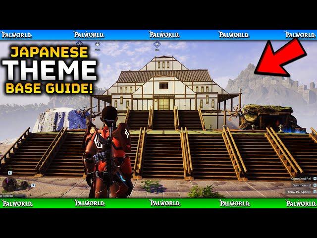 I Built A JAPANESE THEMED BASE / Best Base Location / Faming Bases - Palworld Feybreak DLC Update