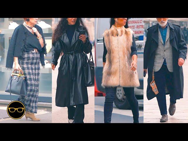 Beautiful Winter Outfits for all Ages: Milan Street Style Fashion November Elegance