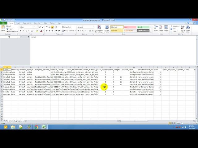 Import/Export Product Grouped For Magento 2