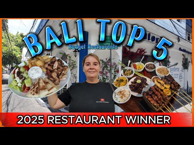 Top 5 Bali  Budget Restaurant/ Warung  -  2025 Winner Announced  -    Voted by Bec & Matt