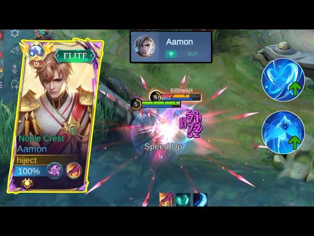 AAMON  IS UNSTOPPABLE INSANE DAMAGE || AAMON ONE SHOT BUILD || MLBB||