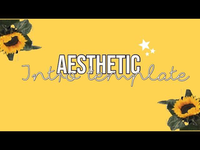 Aesthetic intro template no text