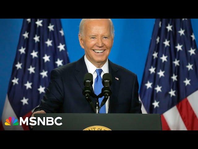 WATCH: Biden speaks live at Detroit rally after high-stakes news conference