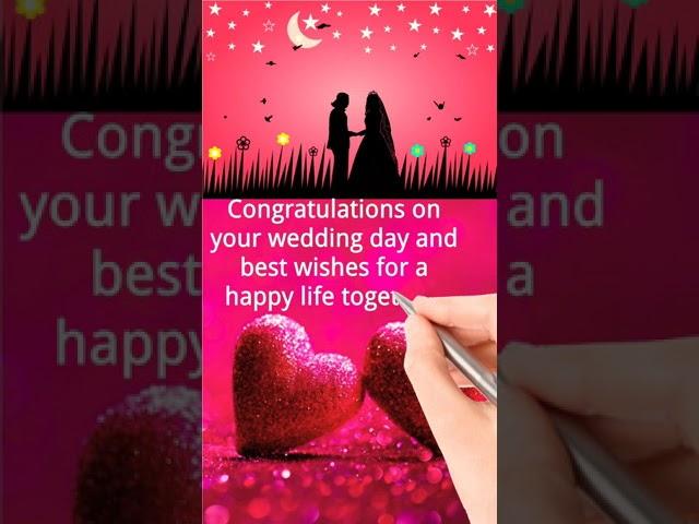 Heart Touching Congratulations For Wedding Wishes #shorts