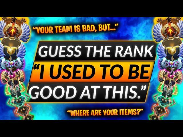 GUESS THE RANK - "I Hate When Players DO THIS!" - Dota 2 Ranked Tips (Pro Coach Review Guide)