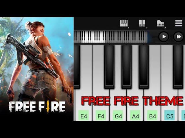 Free Fire Theme Song | Easy Piano Tutorial | Perfect Piano | Mobile Game