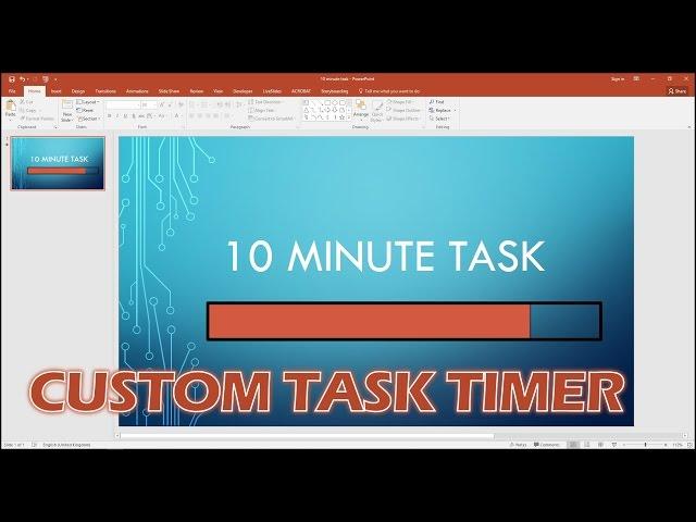 Create A Custom Progress Bar Timer In PowerPoint