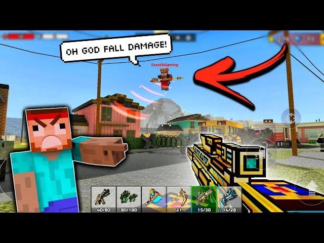 FALL DAMAGE...?! OH GOD! | Pixel Gun 3D - New Update 15.4.0 [Review]