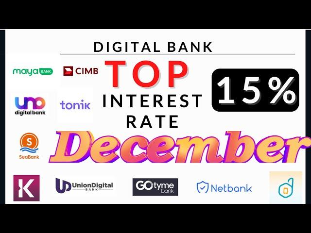 Digital Bank December TOP INTEREST RATE EXPLAINED I 15%