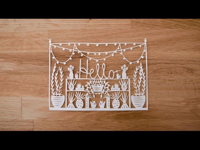 PAPER CUTTING: Introduction to Paper Cutting with Grace Hart - Part 1