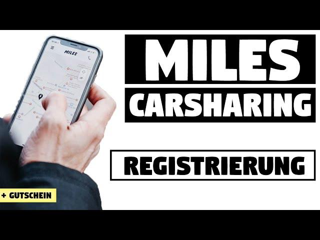 MILES Carsharing Gutschein + Registrierung