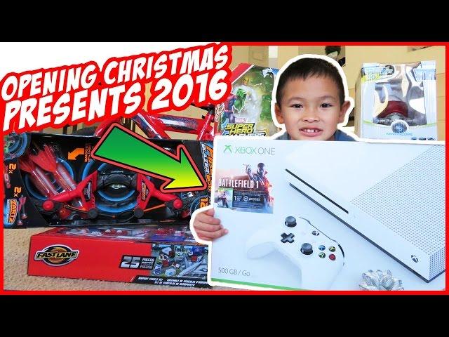 Christmas Morning 2016 Opening Presents Surprise Toys Xbox One - TigerBox HD