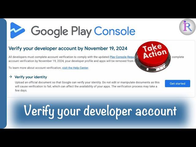 How to verify your developer account in google play console? | 2024