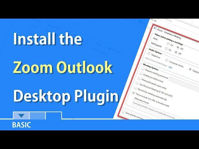 Installing the Zoom Outlook  Plugin by Chris Menard