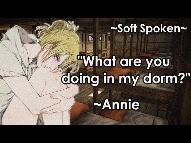 Annie x Listener (Sneaking into Annie's Dorm Room at Night) Flirty ASMR Roleplay [Attack on Titan]