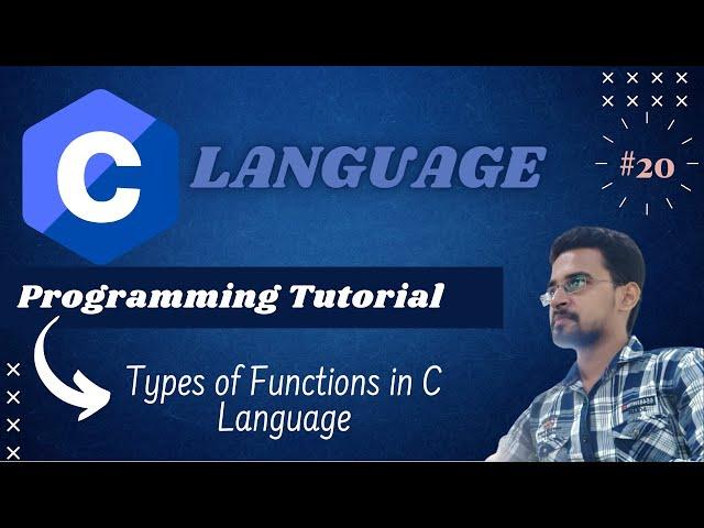 [HINDI]  C Programming Tutorial for Beginners -Types of Functions in C language (Learn C in Hindi)