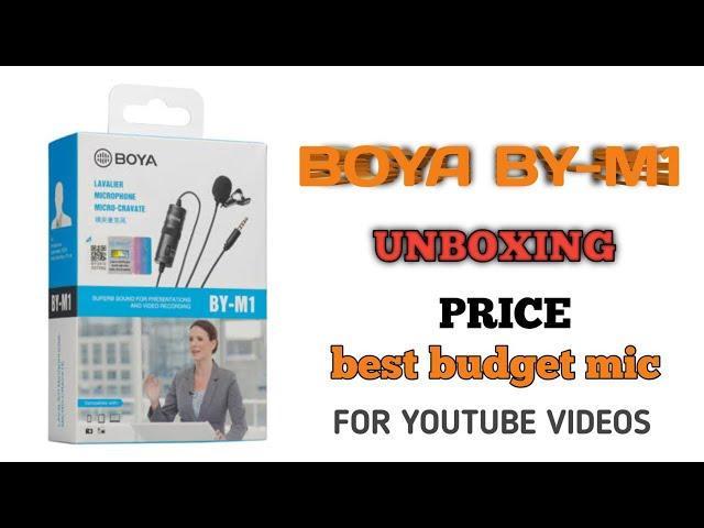 BOYA BY-M1 MIC TEST UNBOXING SPECS PRICE 2024